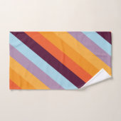 Diagonal Retro Arc-en-ciel (Serviette à main)