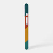 Diagonal Retro Bands iPhone 16 Hoesje (Linkerkant)