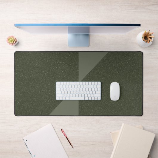 Diagonal Split Moss Green Desk Mat - Personnalisab (Bureau 1)