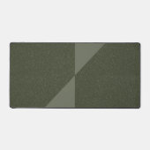 Diagonal Split Moss Green Desk Mat - Personnalisab (Recto)