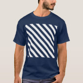 Diagonal Stripes Mono Pattern T-shirt (Voorkant)