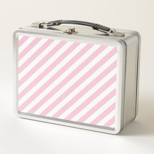 Diagonal white and pink stripes pattern (Voorkant)