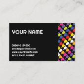 💚 💛 💙 diagonale handpalmen visitekaartje (Achterkant)