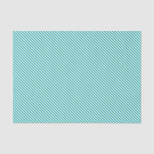 Diagonale instripes - aqua en marine tissuepapier