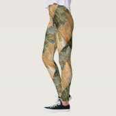 diagonale kajuithoeken bruin leggings (Links)