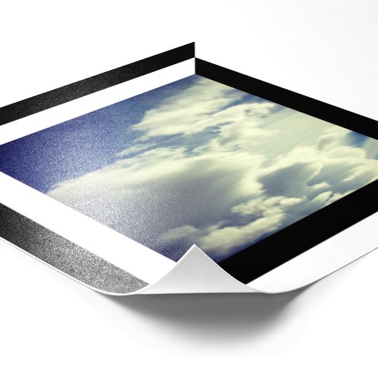 Diagonale rand voor half zwart en wit foto afdruk (Hoek)