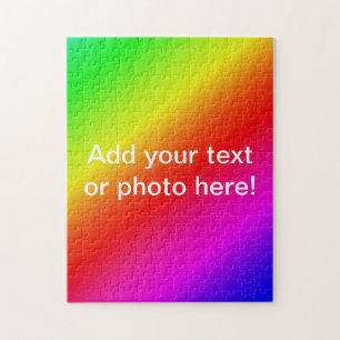 Diagonale regenbooggradiënt rood tot groen legpuzzel