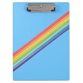Diagonale regenboogstrepen klembord