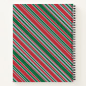 Diagonale strepen achtergrond notitieboek (Achterkant)