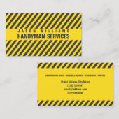 Diagonale strepen, constructiewijze visitekaartje (Voorkant / Achterkant)