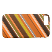 Diagonale strepen met "aardekleurige" kleuren Case-Mate iPhone case (Achterkant (Horizontaal))