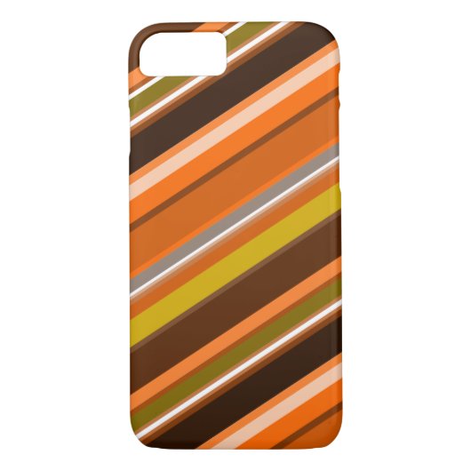 Diagonale strepen met "aardekleurige" kleuren Case-Mate iPhone case (Achterkant)