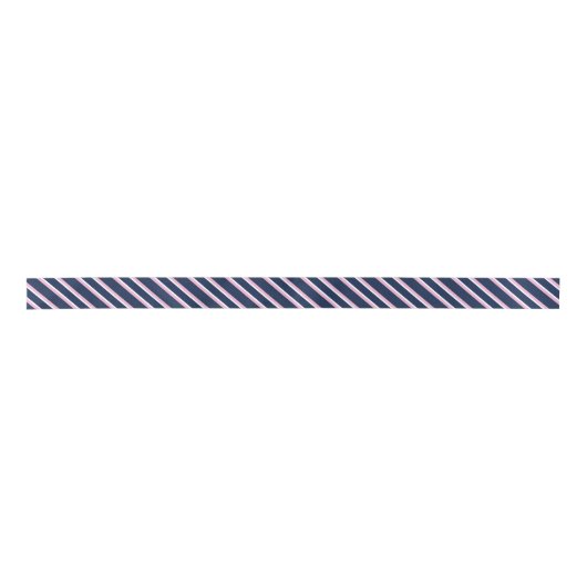 Diagonale strepen van Navy Blue Pink en White Prep Lint (Voorkant)