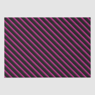 Diagonale strepen voor zwart en warm roze tissuepapier