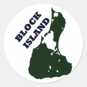 Diagonale tekst voor blokeiland ronde sticker