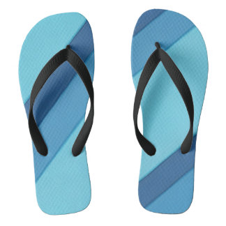 Diagonale tinten blauwe strepen FlipFlops Teenslippers