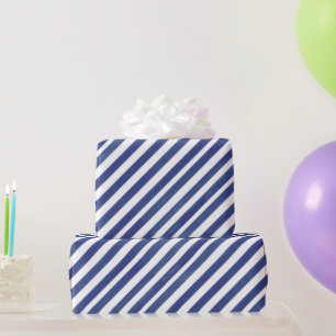 Diagonale Waterverf strepen Cadeaupapier