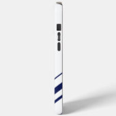 Diagonalen in blauw en wit Case-Mate iPhone case (Achterkant / Links)