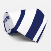 Diagonalen in blauw en wit stropdas (Opgerold)