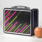 Diagonalen in Lime Green, Hot Pink en Black (In situ)