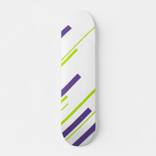 Diagonalen in Lime Groen en Paarse Skateboard