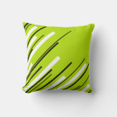 Diagonalen - Lime Green Kussen (Voorkant)