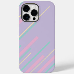 Diagonalen - Pastel Roze, Geel, Paarse en Groen Case-Mate iPhone 14 Pro Max Hoesje