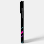 Diagonalen - Roze, Paars, blauw en zwart Case-Mate iPhone Case (Achterkant / Links)