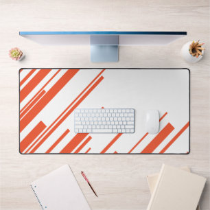 Diagonales en orange et blanc