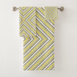 Diagonales grises et jaunes