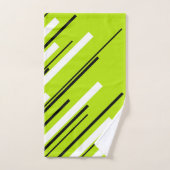 Diagonales - Vert citron vert (Serviette à main)