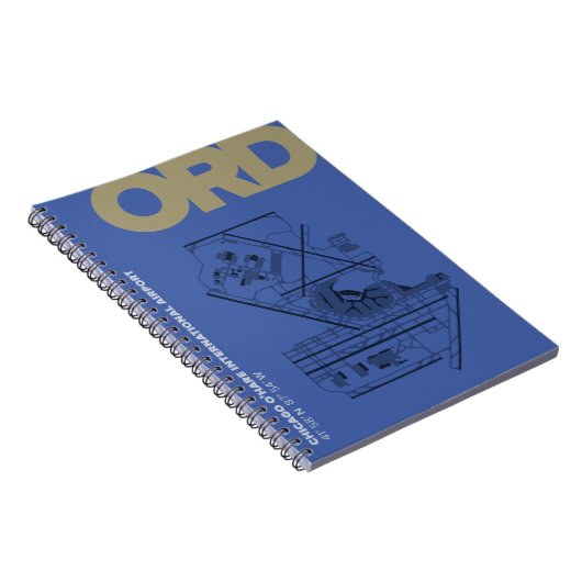 Diagram van Chicago O'Hare Airport (ORD)-notebook Notitieboek (Rechterzijde)