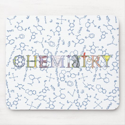 Diagramme de chimie Tapis de souris motif (Devant)