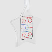 Diagramme de la patinoire Conception du jeu de hoc (devant)