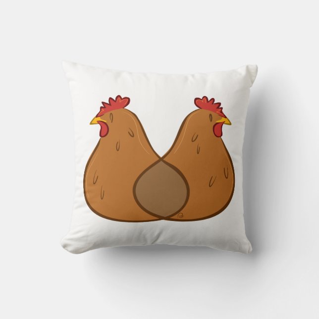 Diagramme de poule - coussin (Recto)