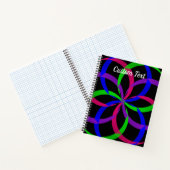 Diagramme multicouleur 8 Carnet spiral géométrique (Intérieur)
