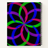 Diagramme multicouleur 8 Carnet spiral géométrique (Dos)