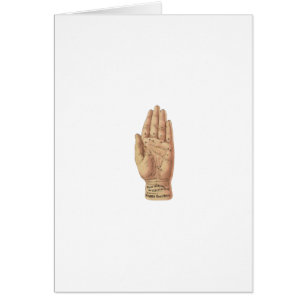 Diagramme vintage de lecture de paume