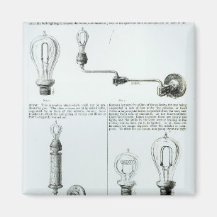 Diagrammen van lampen en steunen daarvan magneet