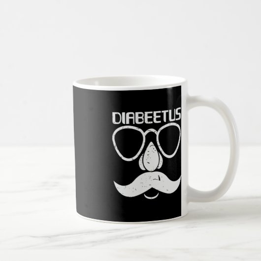 Diakever Beard Diabetes Awareness Gift Koffiemok (Rechts)