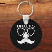 Diakever Beard Diabetes Awareness Gift Sleutelhanger (Voorkant)