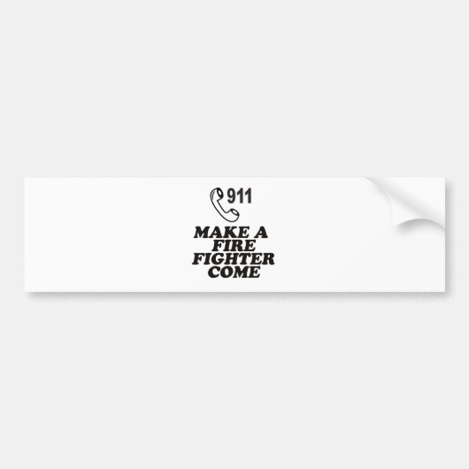 DIAL 911 BRAND BUMPERSTICKER (Voorkant)