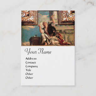 DIALECTICA, blauw groen bruin, wit Visitekaartje