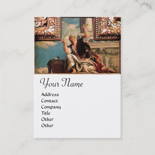 DIALECTICA, blauw groen bruin, wit Visitekaartje (Voorkant)