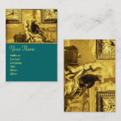 DIALECTICA, goudgeel Visitekaartje (Voorkant / Achterkant)