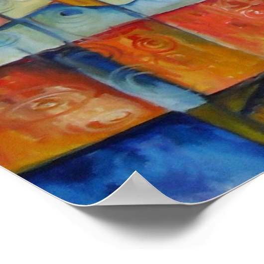 Dialogue de rue II - Impression sur toile (Coin)