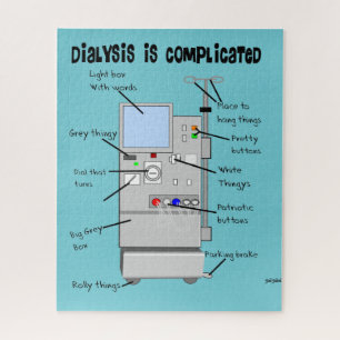 Dialyse Humor kussen Legpuzzel