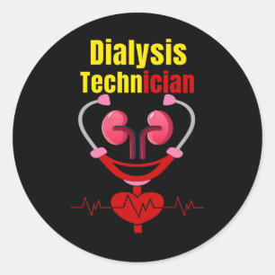 Dialyse Nefrologie Nierziekte Verpleegkunde 2 Ronde Sticker