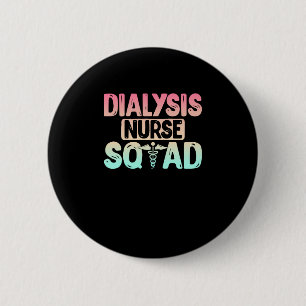 Dialyse Nurse Squad Cute Dialyse Nursing Nieren Ronde Button 5,7 Cm