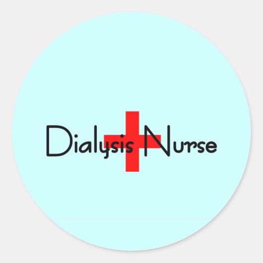 Dialyse Ronde Sticker (Voorkant)